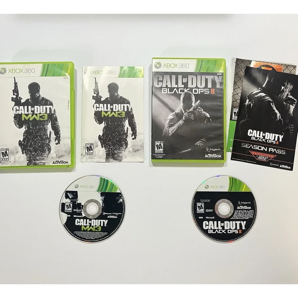 Xbox 360 Call Of Duty Black Ops II & Modern Warfare 3